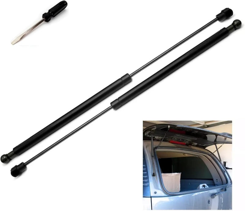 JSTEE Rear Window Glass Lift Supports Struts Shocks 4185 for 1999-2006 Cadillac Escalade, Suburban, GMC Yukon,with Screwdriver for Install - Image 1